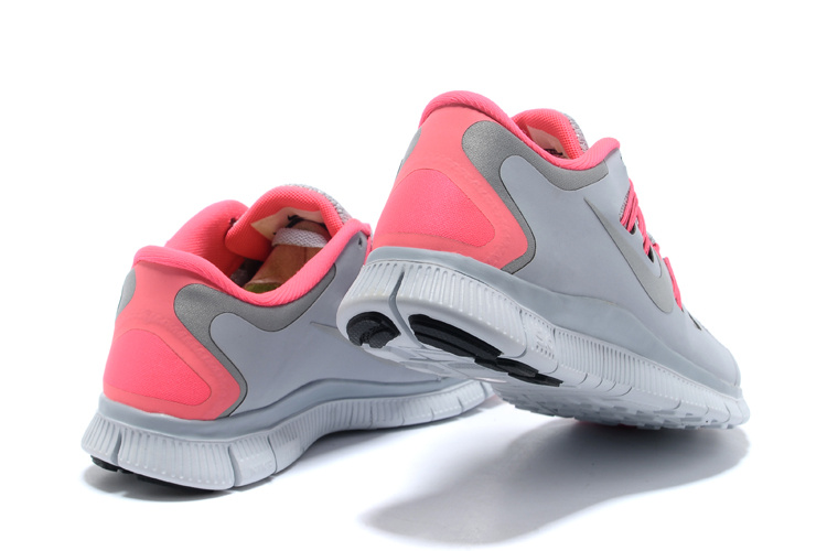 Nike Free 5.0 Grey Pink Womens Running Shoes
