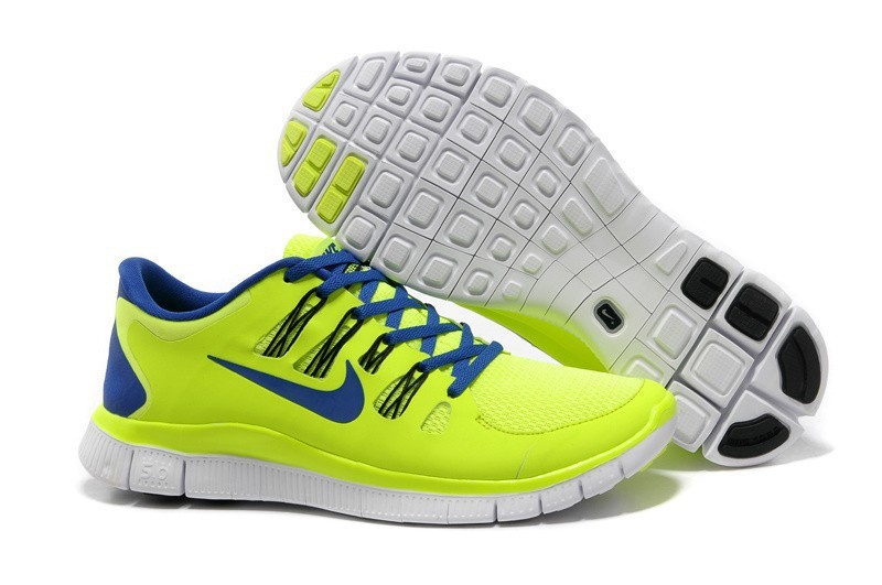 Nike Free 5.0 Lime Blue Womens Running Shoes