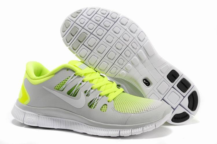Nike Free 5.0 Lime Grey Mens Running Shoes
