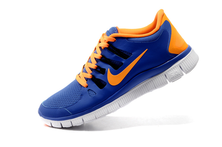 Nike Free 5.0 Royal Blue Orange Womens Running Shoes