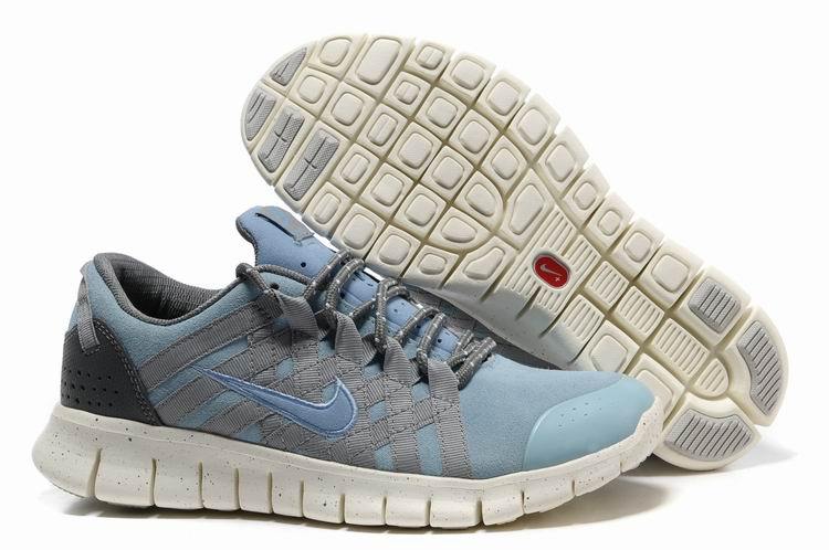 Nike Free 2.0 Light Blue Gray Powerlines Mens Running Shoes