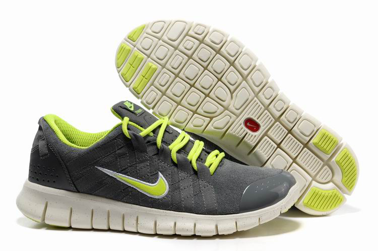 Nike Free 2.0 Gray Lime Powerlines Mens Running Shoes