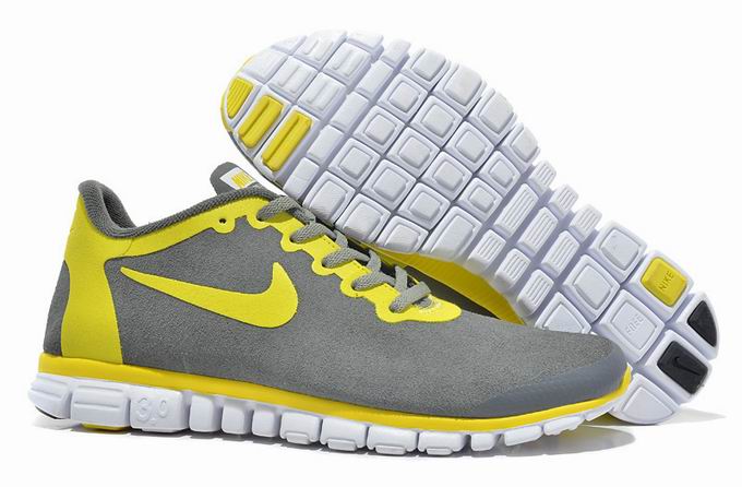 Nike FREE 3.0 RUN + 2S Gray Yellow HUANG WOOL SKIN