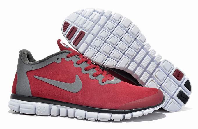Nike FREE 3.0 RUN + 2S Red Silvery HUANG WOOL SKIN