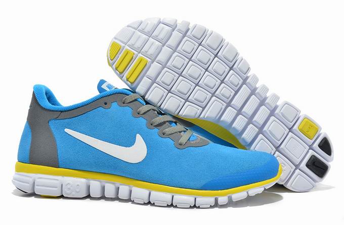 Nike FREE 3.0 RUN + 2S Blue White HUANG WOOL SKIN
