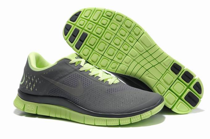 Nike Free 4.0 V2 Gray Green Mens Running Shoes