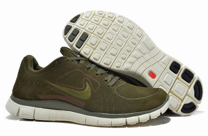 Nike Free 5.0 Army Green Mens Running Shoes