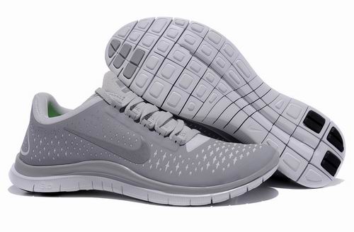 Nike Free 3.0 V4 Gray Reflect Silver Mens Running Shoes