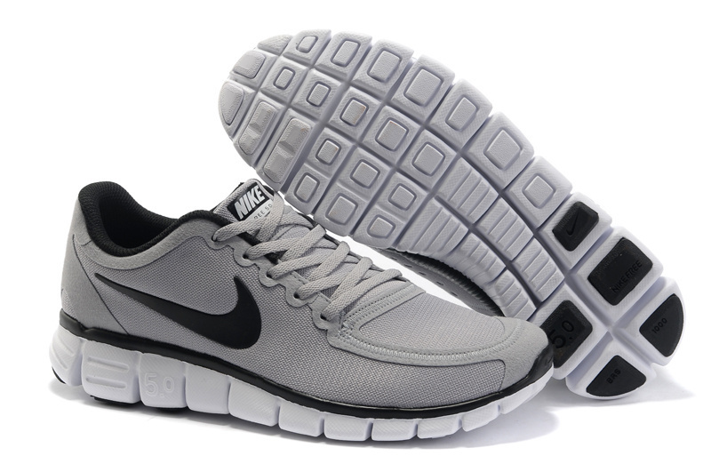 Nike Free Run 5.0 Ivory White Black Mens Shoes