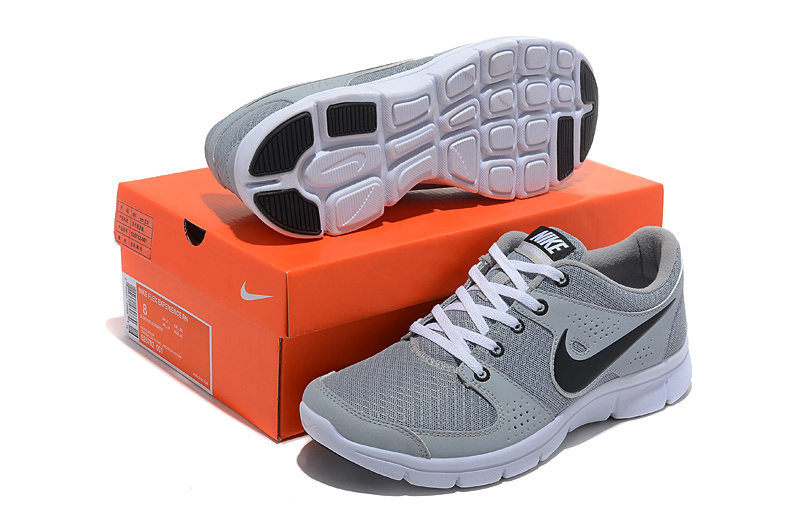 Nike FLEX Experience RN Light Gray White Black Shoes