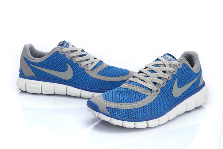 Nike Free 5.0 V4 Mens Shoes Blue Grey