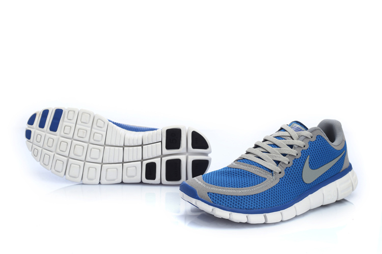 Nike Free 5.0 V4 Mens Shoes Blue Grey