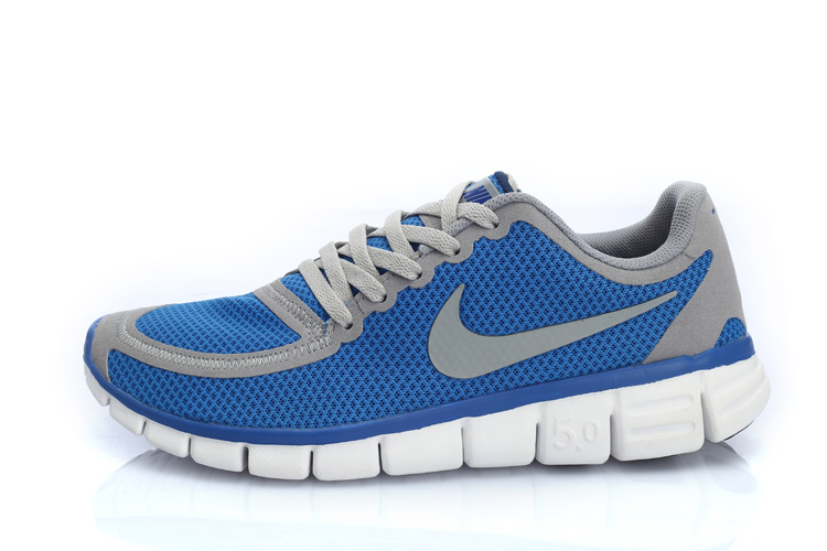 Nike Free 5.0 V4 Mens Shoes Blue Grey