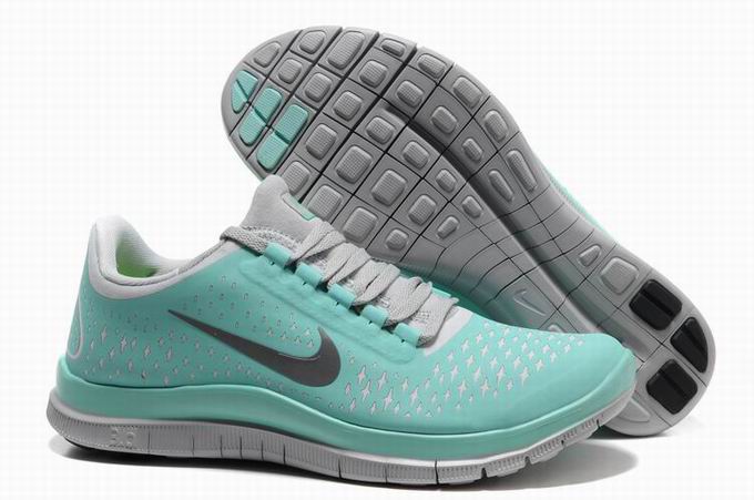 Nike Free 3.0 V4 Gray Jade Womens Running Shoes