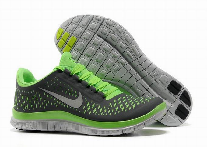 Nike Free 3.0 V4 Black Lime Womens Running Shoes