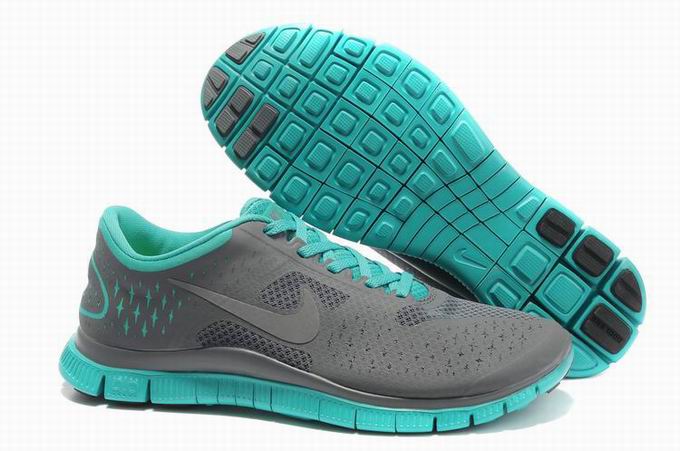 Nike Free 4.0 V2 Gray Jade Gray Womens Running Shoes