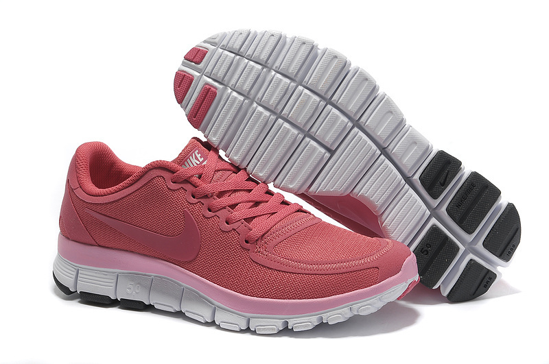 Nike Free Run 5.0 Reddish Orange Pink Womens Shoes