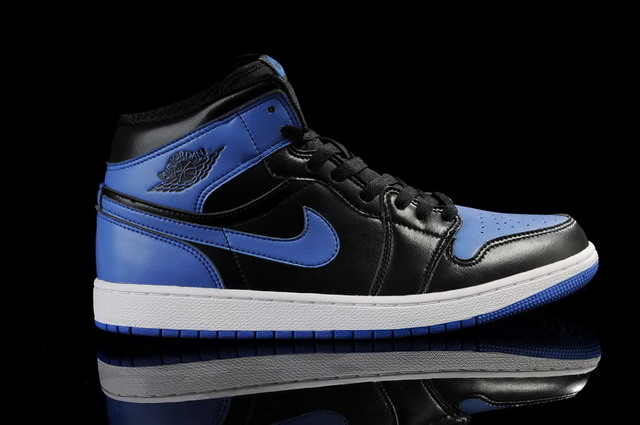Nike Air Jordan 1 Retro High OG Mens Shoes Black / Royal Blue