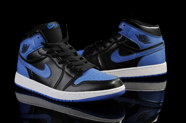 Nike Air Jordan 1 Retro High OG Mens Shoes Black / Royal Blue