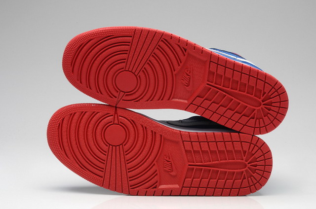 Nike Air Jordan 1 Mid Retro Mens Shoes Blue / Gym Red / White