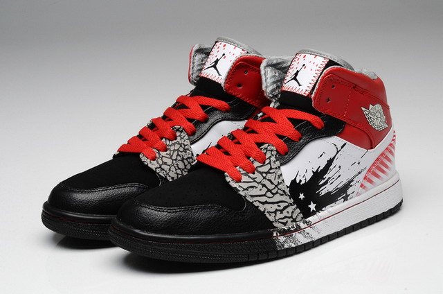 Nike Air Jordan 1 High DW Mens Shoes Black / Sport Red / White