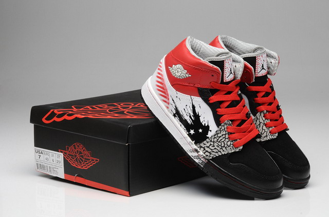 Nike Air Jordan 1 High DW Mens Shoes Black / Sport Red / White