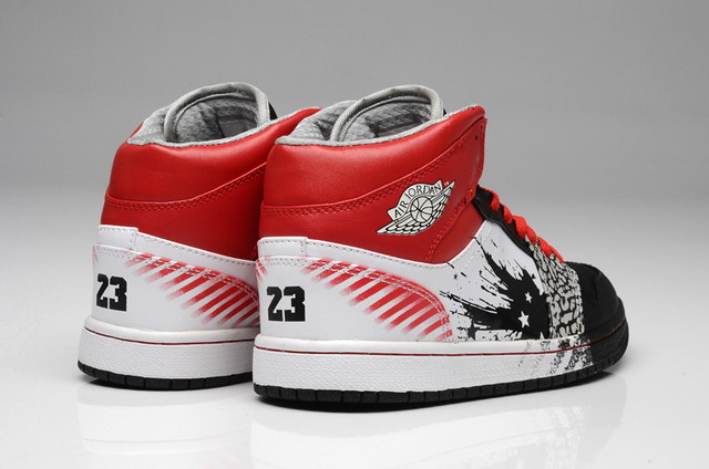 Nike Air Jordan 1 High DW Mens Shoes Black / Sport Red / White