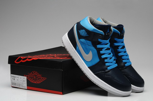 Nike Air Jordan 1 Phat Mens Shoes Obsidian / Stealth / Phosphate Blue / White