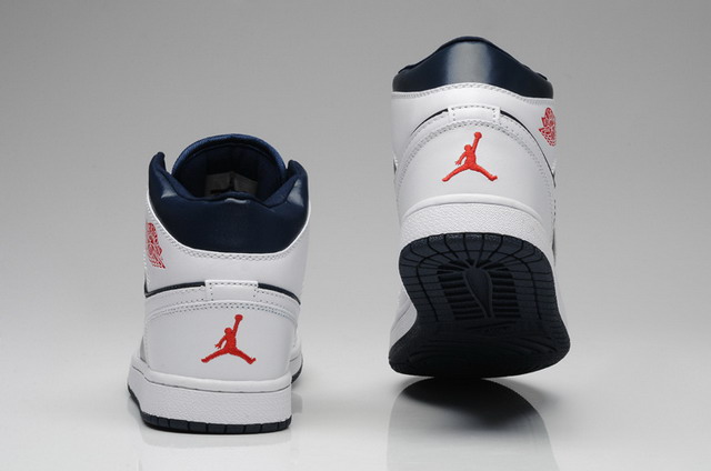 Nike Air Jordan 1 Retro Mens Shoes Navy / White / Metallic Gold