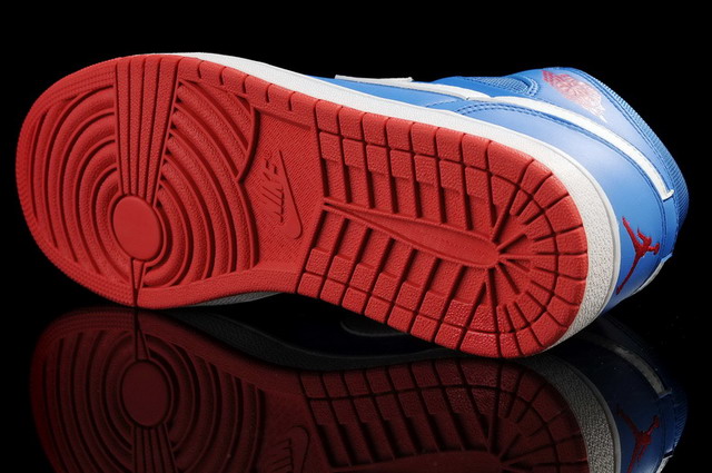 Nike Air Jordan 1 Mid Mens Shoes Game Royal / Gym Red / White