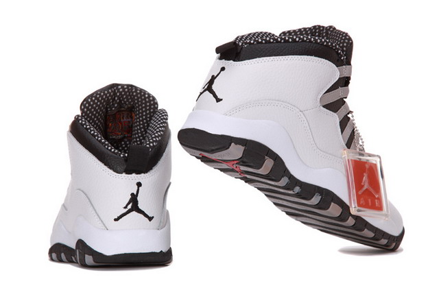 Nike Air Jordan 10 X Retro Mens Shoes White / Black / Steel Grey