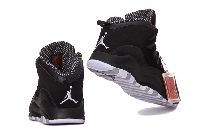 Nike Air Jordan 10 X Retro Mens Stealth Shoes Black / White Stealth