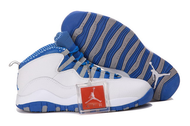 Nike Air Jordan 10 X Retro Txt Mens Shoes White / Old Royal Stealth