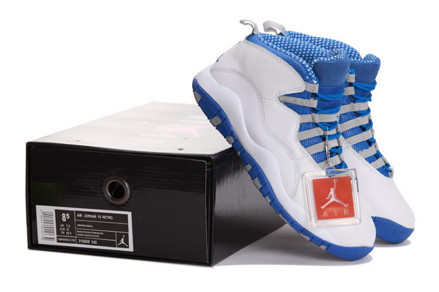 Nike Air Jordan 10 X Retro Txt Mens Shoes White / Old Royal Stealth