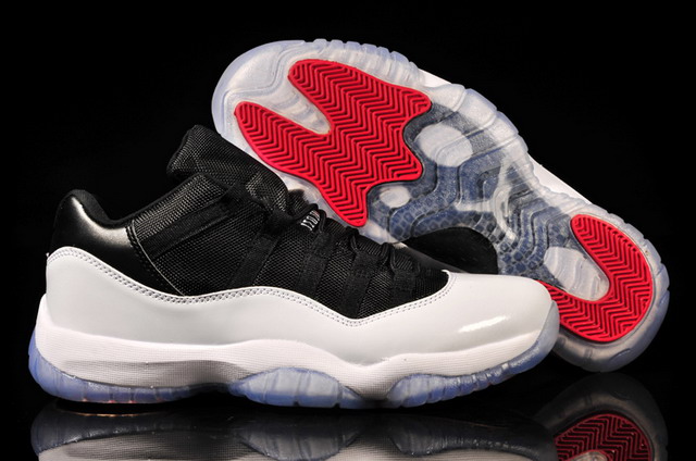 Nike Air Jordan 11 XI Retro Low Mens Shoes White / Black / True Red