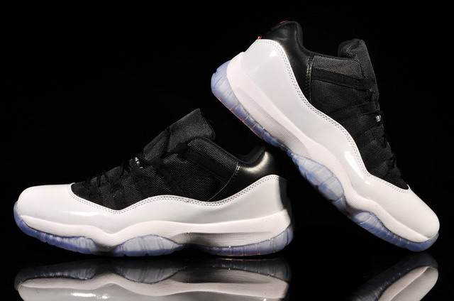 Nike Air Jordan 11 XI Retro Low Mens Shoes White / Black / True Red