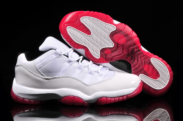 Nike Air Jordan 11 XI Retro Low Mens Shoes White / Varsity Red