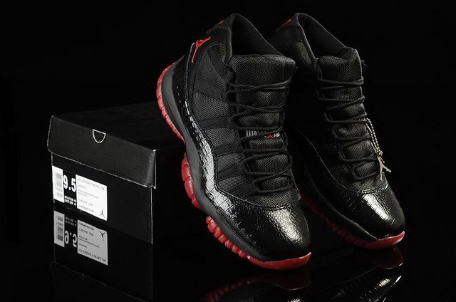 Nike Air Jordan 11 XI Retro Mens Shoes Black / Varsity Red
