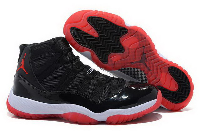 Nike Air Jordan 11 XI Retro Mens Shoes Black / Varsity Red / White
