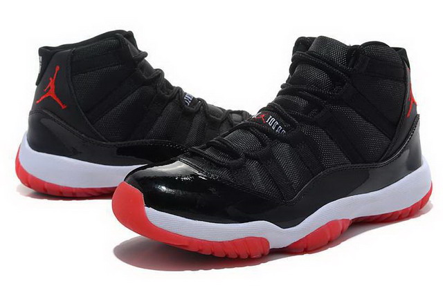 Nike Air Jordan 11 XI Retro Mens Shoes Black / Varsity Red / White