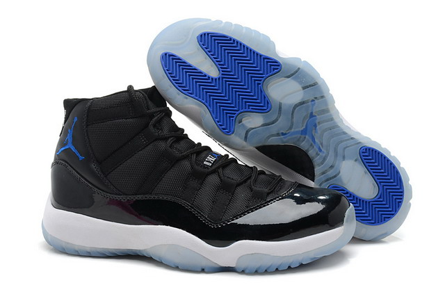 Nike Air Jordan 11 XI Retro Space Jam Mens Shoes Black / Varsity Royal / White