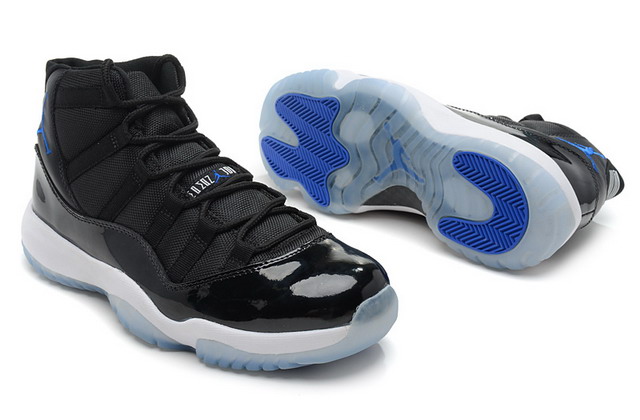 Nike Air Jordan 11 XI Retro Space Jam Mens Shoes Black / Varsity Royal / White