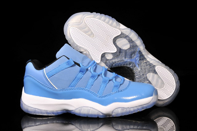 Nike Air Jordan 11 XI Retro Low Mens Shoes Mid Blue / White