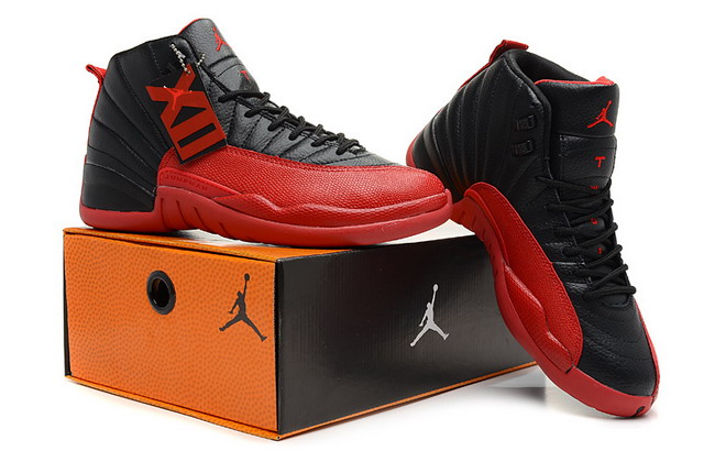 Nike Air Jordan 12 XII Retro Flu Game Mens Shoes Black / Varsity Red