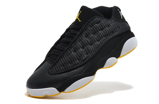 Nike Air Jordan 13 XIII Retro Low Mens Shoes Black / Metallic Silver / Carolina Black