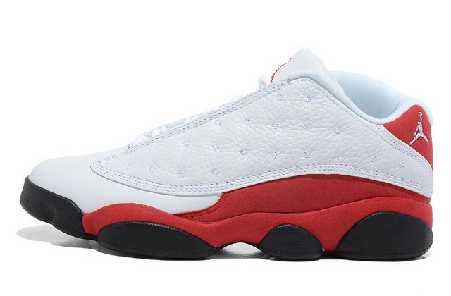 Nike Air Jordan 13 XIII Retro Low Mens Shoes White/ Silver / Red / Black