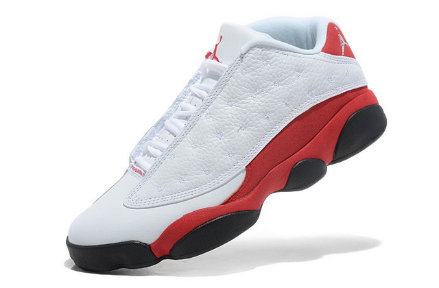 Nike Air Jordan 13 XIII Retro Low Mens Shoes White/ Silver / Red / Black
