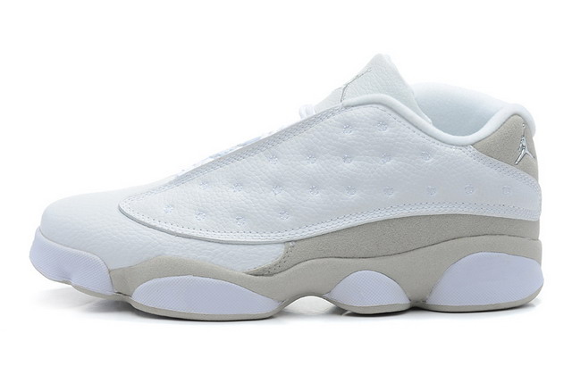 Nike Air Jordan 13 XIII Retro Low Mens Shoes White / Silver / Grey