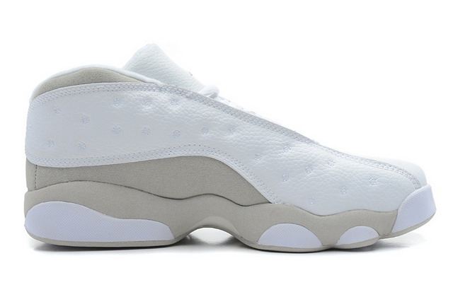 Nike Air Jordan 13 XIII Retro Low Mens Shoes White / Silver / Grey
