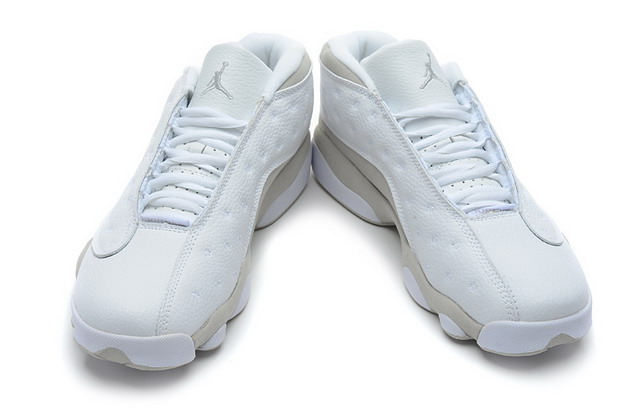 Nike Air Jordan 13 XIII Retro Low Mens Shoes White / Silver / Grey